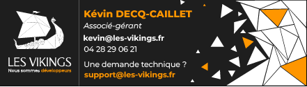 signature mail de l'agence Les Vikings, spécialiste en technique web et hébergement